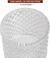 Crystal Glass Candy Jar Bowl with Lid - Crystal Glass Jar with Lid - Unique Jar for Gifting Multipurpose. 
