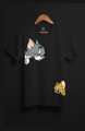 T Shirt For Women N Girls new and stylish Tom And Jerry design Print Summer Wear Round Neck Half Sleeves Shirt. 