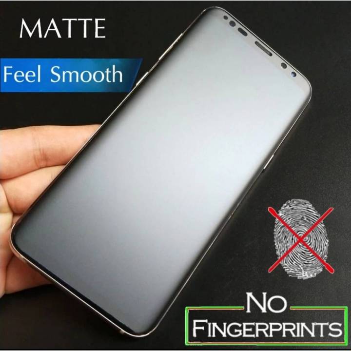 Samsung Galaxy Note 8 Ceramic Matte Sheet protector jell Not a Uv temper glass Full edge to Edge Compatible With All cover phone cases jelly