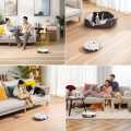 CHIGO intelligent automatic sweeping robot mopping, vacuuming and mopping three-in-one SunshineFace Robot Vacuum Cleaner, 3 in 1  Robot Vacuum Cleaner with 3000Pa Suction Water Tank Sweeping Mopping Robotic Vacuums Hoover for Hard Floor Carpet Pet Hair, |. 