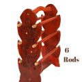 Wooden Bangles Stand , Chori Stand, Jewellery Stand Hand Crafted Best for Girls Women's Bangles & Jewellery Storage 6 Rods. 