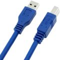Bluwee USB 3.0 Cable - Type A-Male to Type B-Male - 1 Foot (0.3 Meters) - Round Blue. 