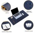 Desk Pad Office Desktop Protector 31.5 Inch x 15.7 Inch, Leather Mat. 