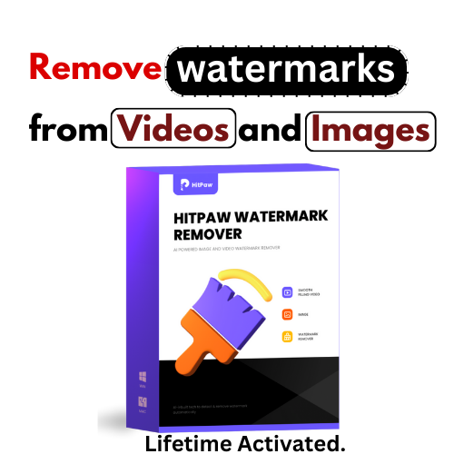 HitPaw Watermark Remover : A software program that can remove watermarks from images and videos .(Lifetime Activated)