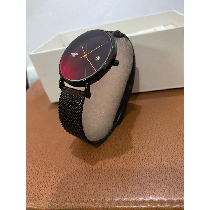 watch , nibosi men watch 1985 , original nibosi watch , cool watch , black color nibosi watch , ultra thin watch