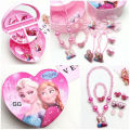 Heart Shape Cute Princess Jewellery Box for Baby Girls Makeup Box with Mirror for Girls. 