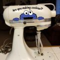 Solitary waves Cookie Monster Are you making cookies? Vinyl Sticker For For KitchenAid Mixer Decor Funny Peekaboo Monster Decals. 