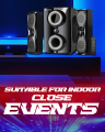 Audionic Rainbow R-35 2.1 Bluetooth Speaker with USB, SD Card, AUX Input & Remote Control. 