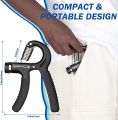 Automatic Counting And Non Counting  Hand Gripper Adjustable ResistanAdjustable Hand Grip Power Exerciser Forearm Wrist Strengthener Gripper R-Shape Adjustable 5-60kg  Adjustable hand grip power exerciser forearm wrist strengthener gripper, R Shape. 