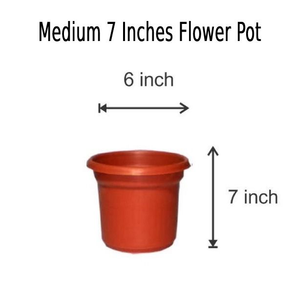 Medium%207%20inch%20Flower%20Pot%20for%20all%20size%20plants%20and%20flower%20growing%20dia%207%20inch%20height%205%20inch%20-%20Image%202