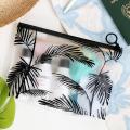 23cm*16cm Translucent Makeup Bag Waterproof Printing Leaves Pineapple Pattern Organizer Pouches Travel Bags Cosmetic Storage Bag. 