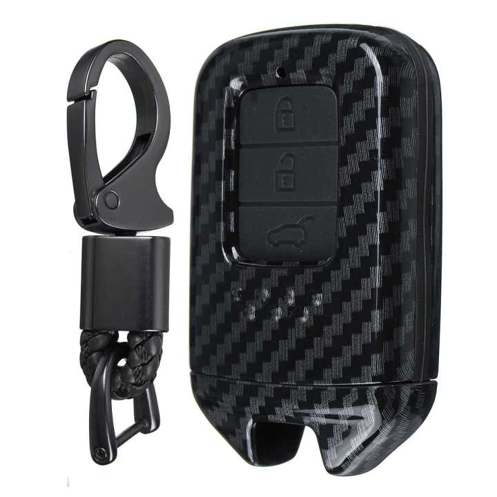 Honda Civic X Carbon Fiber TPU Plastic Protection Key Cover