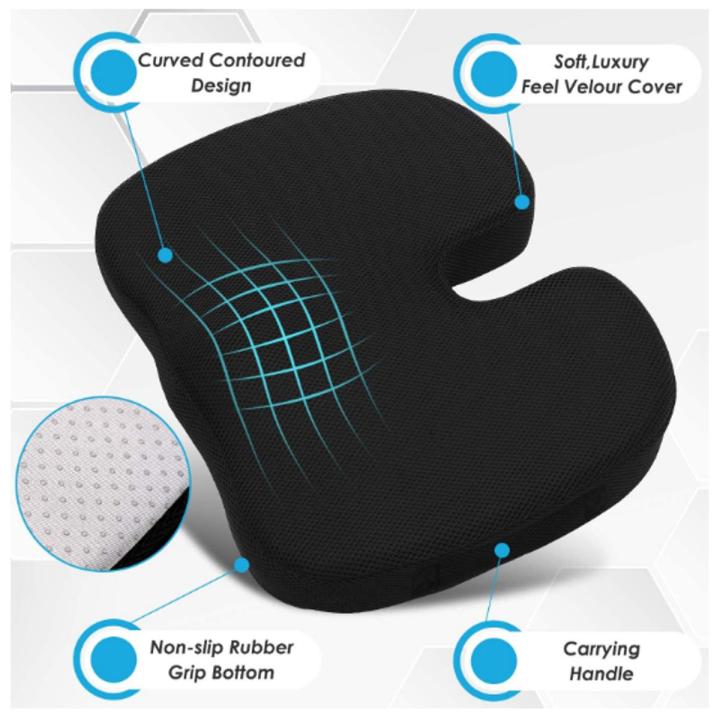 Travel Seat Back Care Pro Cushion Pain Relief Coccyx Premium Cushion Daraz.pk