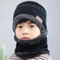 Beanie Cap Hat & Neck Scarf Set Unisex Winter Skull Cap for Men Women. 