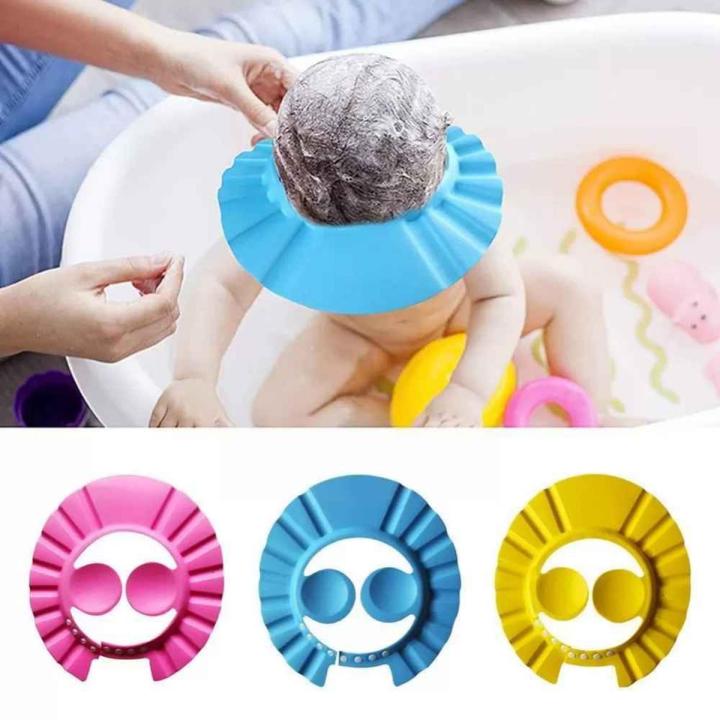 Baby Shampoo Bath Shower Cap with Ear Protection - Waterproof Toddler Sun Protection Hat for Washing Hair Visors for Both Baby Girl & Boy