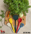 5pcs - Set of 5pcs Rainbow Colour Large Size Kitchen Utensils Set (Mix/Random color) | Rs universal Store. 