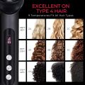 TYMO Ring Plus Ionic Hair Straightener Brush - Hair Straightening Comb with Nano Titanium Coating for Even Heat, 9 Temp Settings & LED Screen, Professional Hair Styling Tools, Gifts for Women. 