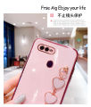 For OPPO A5s Back Cover with 3D Love Heart Wristband Chain Fashion Bracelet Shiny Plating Phone Case Soft Silicone Bumper Protective Cover. 