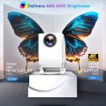 P4 TYPE C 400ANSI Mini Projector WIFI6 BT5.2 Native 720P support 4K Portable Movie Video Projector w/ 270° Rotatable Auto Keystone. 