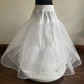 Cancan Skirt for Regular Dresses - White, Elastic Waist, Multiple Lengths Available. 