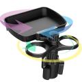 Car Cup Holder Tray With Swivel Base 360 Degree Adjustable Car Cup Holder Food Tray Organized 2 Drink Holder For Car Accessories. 