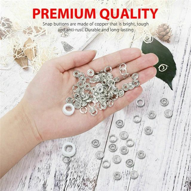 origanal tich button punch Metal Buttons with Buckles,25 Pieces/Lot, Hand Tool Set, Buckles, Rivetssnap button piller with 25 bottoms set for home stiching and tailor use