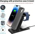 HATALKIN 3 in 1 Wireless Charging Station Compatible for Apple Products Multiple Devices Apple Watch ultra 8 7 SE 6 5 4 3 AirPods Pro 2 iPhone 14 13 12 11 Pro Max/X/XS/XR 8 Fast Wireless Charger Stand. 