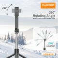 Live K10 Selfie Stick Tripod 6.5 Feet / 200CM Mobile Stick Chargeable Bluetooth DSLR Camera Stand Ringlight Stand Vlog Stick Mobile Stand Foldable 360 Rotatable Tiktok Stand Youtube Traveling Videography Photogeaphy all in 1 Piece. 