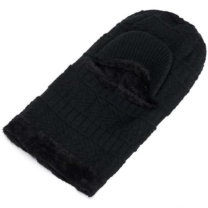 Men%20Ladies%20Knitted%20Visor%20Beanie%20Hat%20Winter%20Neck%20Warmer%20Balaclava%20Snow%20Ski%20Caps%20-%20Image%204