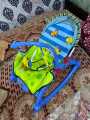 Jubilant Baby Newborn to Toddler Portable Rocker and Bouncer and hanging toys BD 730. 