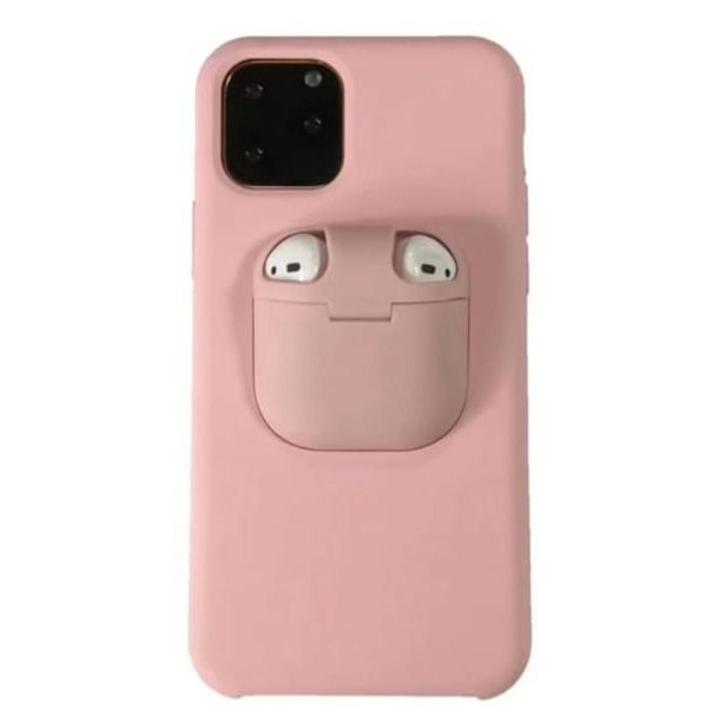 Mobile Phone Shockproof Earphone 2 In 1 Cover for AirPods for Ifhone 11 Pro Max Holder Case New Design for AirPods Phone Case