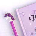 Cute Unicorn diary with Gel Pen with Packing stationery school Gift. 