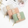 Small Leather Women Wallet Fashion Luxury Short Mini Wallets for Woman Designer Coin Purse Female Clutch Bag Card Holder Caibu. 