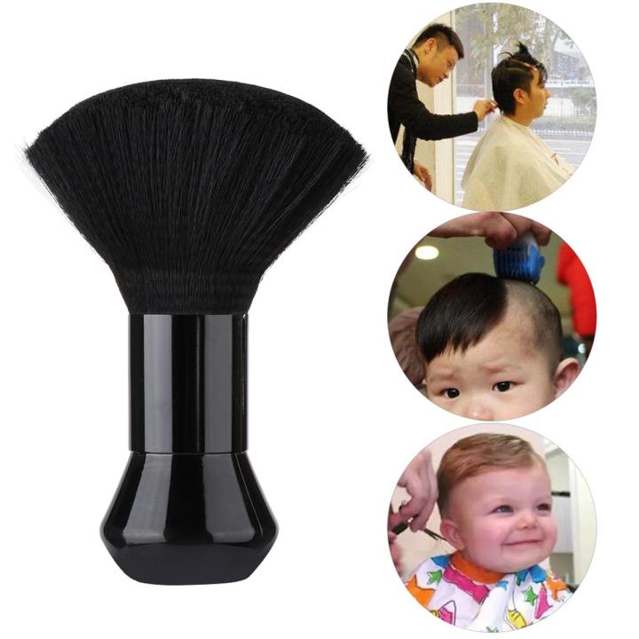 Neck Duster Barber and Salon Brush to Remove Loose Hair from Neckline and Ears After Haircut, Professional and Home Use, Soft Nylon Bristles, Stand Up Base, Barber Hairdressing Hair Cutting Salon Stylist Cleaning Brush