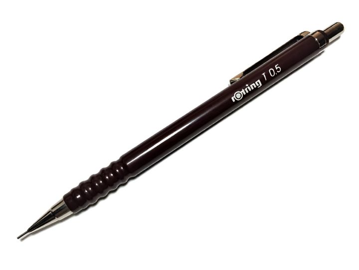 Artisan Rotring Tikky Clutch Pencil 0.5mm ( Bergundy ) Mechanical Pencil Ideal for sketching, writing, drawing