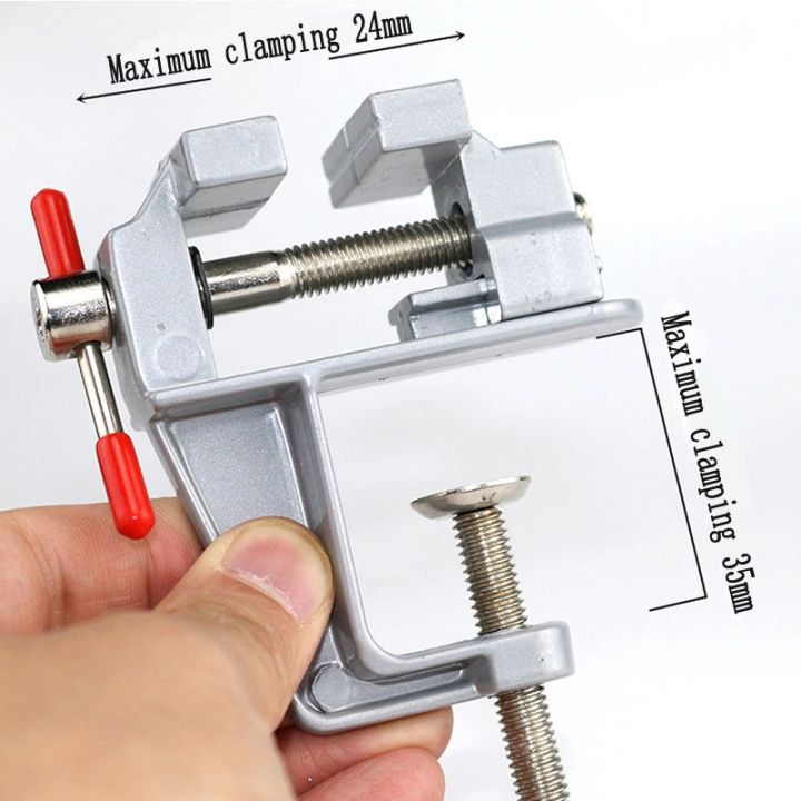 NEW%20Arrival%203.5"%20Aluminum%20Miniature%20Small%20Jewelers%20Hobby%20Clamp%20On%20Table%20Bench%20Vise%20Mini%20Tool%20Vice%20Multi-Functional%20-%20Image%202