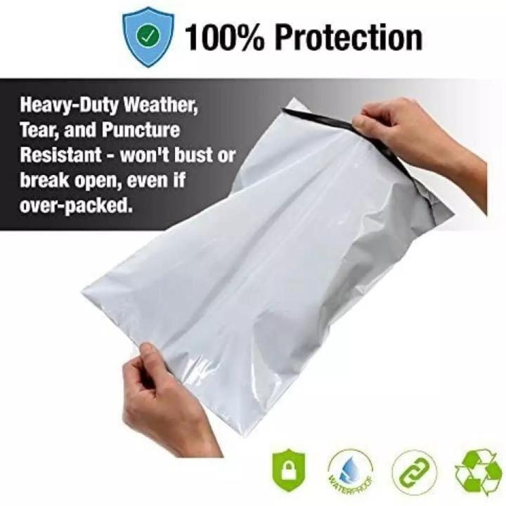 size 8x11 pack of 100pcs courier flyer shipping bags with pocket