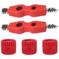 Pipe Reamer Deburring Tool,5Pcs Copper Pipe Cleaner and Reamer Set,Pipe Deburring Brush,Tubing Chamfer Tool. 