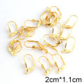 20pcs Stainless Steel Earrings French Hoop Earring Clasps Fitting Ear Setting Base For DIY Jewelry Making Supplies Accessories. 