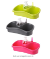 Multipurpose Soap Dispenser and Sponge Holder, Detergent Dispenser, Bathroom and Kitchen Liquid Detergent and Soap Container BPA Free Durable Material. 