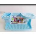 Shampoo Rack Bathroom Rack Tooth paste Holder Tooth brush Holder Sabun Dani Soap Stand Wall Mounted Shampoo Rack Plastic Larg Random color. 