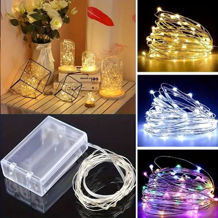 Chilli Milli 9.8ft 30LEDs Mini Fairy Lights Battery Operated - String Night Light for Room Decoration