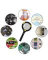 250 Lumens Magnifier Glass Lens COB 3x LED Lights Powered Philippines. 