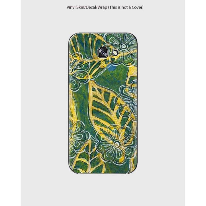 Samsung A710 A7 2016  Phone Skin Only Back And Sides  Leaf and Flowers Print-1wall1161