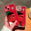 Hontinga for Redmi A3x Redmi A3 Back Cover Cristiano Ronaldo Pattern Case Ladder Soft Rubber Mobile Phone Cover. 