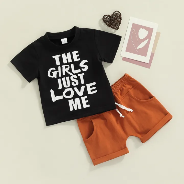 Baby%20Boys%202PCS%20Pants%20Set,%20Short%20Sleeve%20Letter%20Print%20O-Neck%20T-Shirt%20+%20Plain%20White%20Straps%20Short%20Pants,%20Toddler%20Boys%20Summer%20Clothes%20-%20Image%204