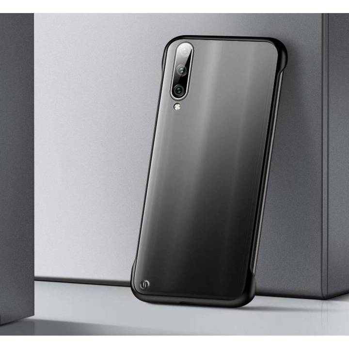Samsung Galaxy A50 Frameles Case PC Case Hard Transparent Matte Back Cover For Samsung Galaxy A50 Phone Case - YELLOW