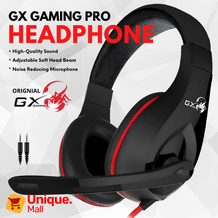 GX Gaming Headphones with Mic for PC, Laptop, PS4, Mobile - 360° Surround Sound, Noise Cancelling