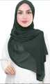 Plain Chiffon Georgette Hijab Stoller Scarf - Multicolor Stoller for Girls and Women. 