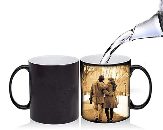 Customize Magic Mug. Color Changing Mug, Magic Mugs With Text, Logo, or Photo. Heat Changing Custom Magic Photo Mugs (PERFECT GIFT FOR YOUR FAMILY & FRIENDS)